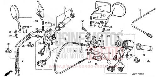 COMMUTATEUR/CABLE (2) VT600CW de 1998